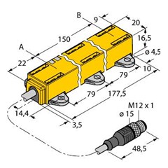 感应式直线位移传感器 Li150P1-Q17LM1-LU4X2-0，3-RS5/S97