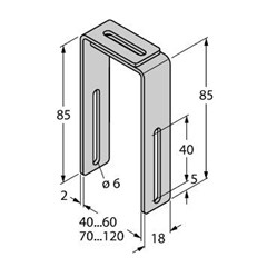 直线位移传感器Q25L系列附件 MB2.1-Q25