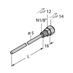 温度传感器附件 THW-3-N1/8-A4-L150
