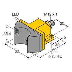 电感式传感器 NI4-DSU35-2Y1X2-H1140