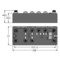 HF/UHF接口 BLCDN-6M12LT-2RFID-S-8XSG-PD