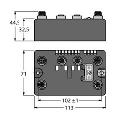 HF/UHF接口 BLCEN-2M12MT-2RFID-S