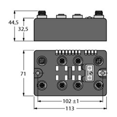 现场总线I/O模块 BLCDP-4M12MT-4DO-2A-P