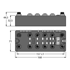 现场总线I/O模块 BLCDP-8M12LT-8DI-PD-4DO-2A-P