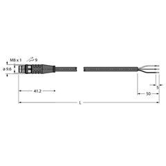 执行器/传感器电缆 PSG3M-2/TXL