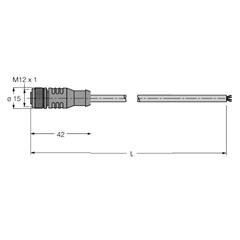 BLident接线电缆标准版 RK4.5T-50/S2500