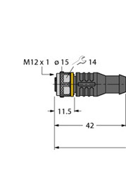 执行器/传感器电缆 RKC8T-2-RSC8T/TXY3013