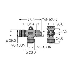 2相接线盒 RSM-2RKM40