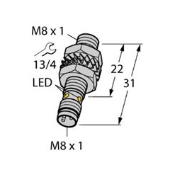 电感式传感器 BI1，5-EG08K-AN6X-V1131