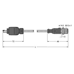 工业用以太网线 AIDA-GC-RSSD-4416-0.5M