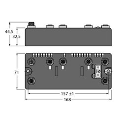 现场总线I/O模块 BLCEN-3M12LT-1RS232-2RFID-S