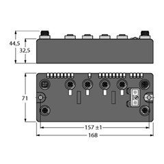 现场总线I/O模块 BLCEN-4M12LT-2RFID-S-2RFID-S