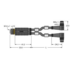 2相接线盒 VBRK4.4-2PSW3M-1/1/TEL