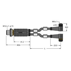 2相接线盒 VBRS4.4-2PKW3M-5/5/TXL