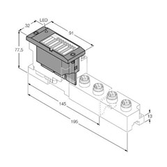 电子模块 BL67-4DI4DO-PD