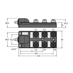 无源分线盒 TB-6M12-4P2-2/TXL