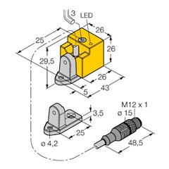 电感式传感器 BI10-QN26-AD4X-0.8-RS4.23/S90