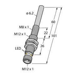 磁感应接近传感器 NIMFE-M12/6.2L101-UN6X-H1141