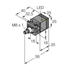 电感式传感器 BI10U-CA25-AP6X2-V1131