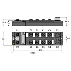 现场总线I/O模块 TBEN-L5-4RFID-8DXP-CDS