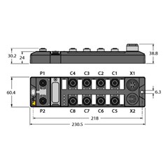 以太网多协议I/O模块 TBEN-L1-16DXP