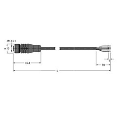 执行器和传感器线缆 HT-WAK4.5-2/S2430