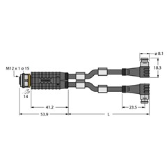 2相接线盒 VBRK4.4-2PSW3S-0.6/0.6/TEL