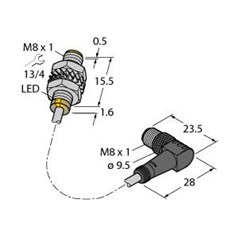 电感式传感器 BI3-M08KK-AN6X-0.2-PSW3M