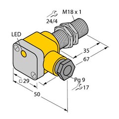 电感式传感器 BI5-EG18SK-Y1X