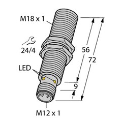 电感式传感器 BI5NF-EM18HE-AN6X2-H1141