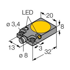 电感式传感器 BI5U-Q08-AP6X2-V1131