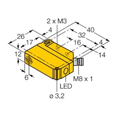 电感式传感器 BI5U-Q12-AN6X2-V1131