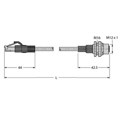 工业以太网线 RJ45S-FKSDD-4416-10M