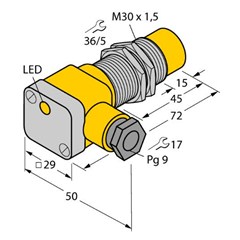 电感式传感器 NI15-G30SK-Y1X