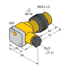 电感式传感器 NI15-P30SK-Y1X