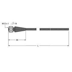 执行器和传感器电缆 RKH4.4-10/TFE