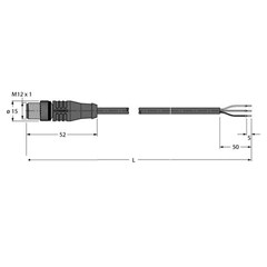 执行器和传感器电缆 HT-WAS3-10/S2430