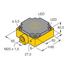电感式传感器 NI40-CP80-VP4X2